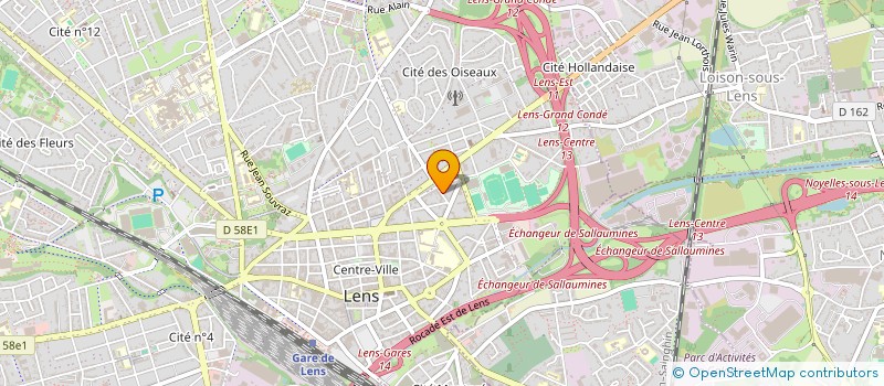 localisation de l'entreprise MADAME RACHEL DUFLOS  LENS