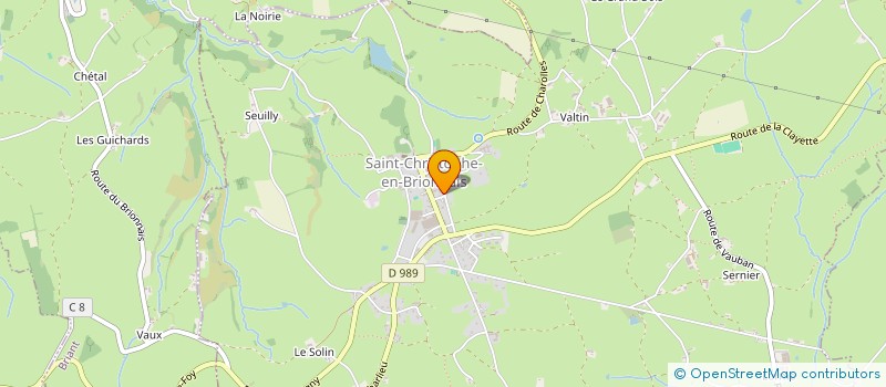 localisation de l'entreprise MADAME RACHEL DURAND  SAINT-CHRISTOPHE-EN-BRIONNAIS