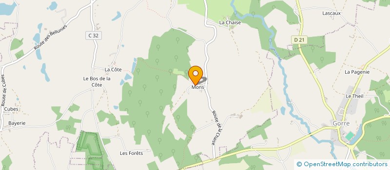 localisation de l'entreprise MADAME RACHEL ENGLAND  SAINT-LAURENT-SUR-GORRE