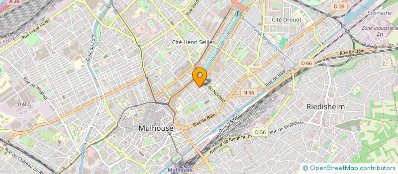 localisation de l'entreprise MADAME RACHEL FREY à MULHOUSE