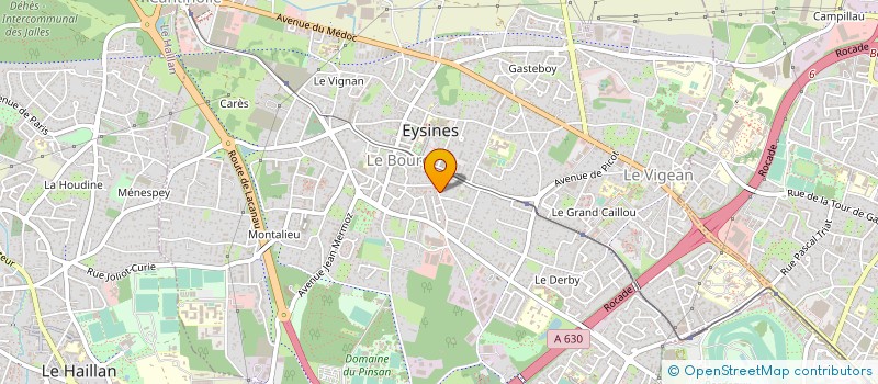 localisation de l'entreprise MADAME RACHEL GAILLARD  EYSINES