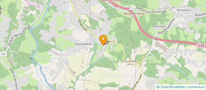 localisation de l'entreprise MADAME RACHEL GARICOITZ  SAINT-PIERRE-D'IRUBE