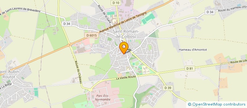 localisation de l'entreprise MADAME RACHEL GASSIER  SAINT-ROMAIN-DE-COLBOSC