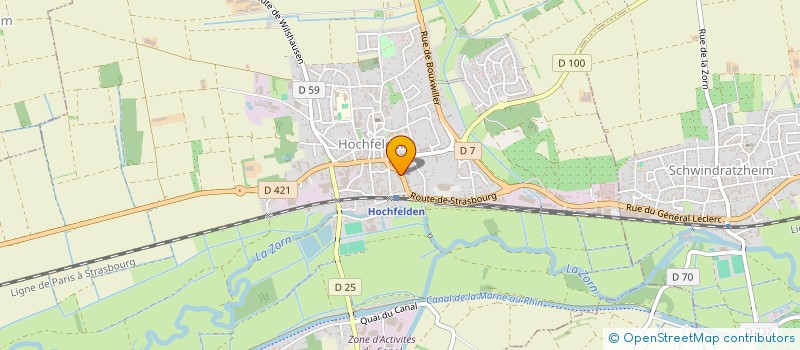 localisation de l'entreprise MADAME RACHEL GAUDISSARD  HOCHFELDEN