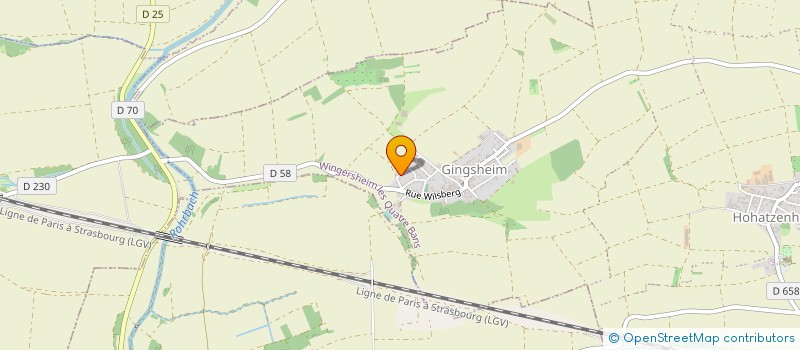 localisation de l'entreprise MADAME RACHEL GEORGE  WINGERSHEIM LES QUATRE BANS