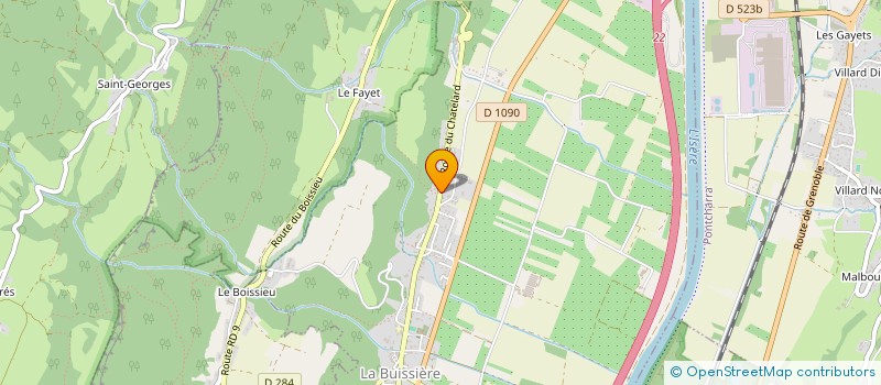 localisation de l'entreprise MADAME RACHEL GIRAUD  LA BUISSIERE