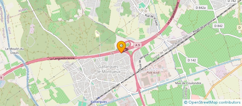 localisation de l'entreprise MADAME RACHEL GRANIER  GALLARGUES-LE-MONTUEUX