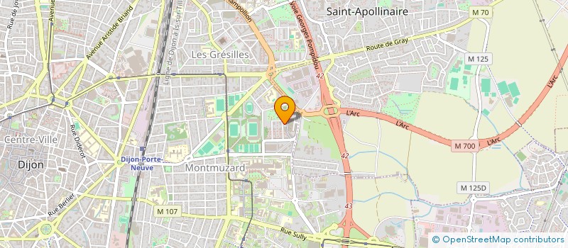 localisation de l'entreprise MADAME RACHEL GRELET à DIJON