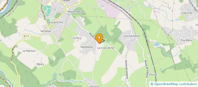 localisation de l'entreprise MADAME RACHEL HERNANDEZ à CONDAT-SUR-VIENNE