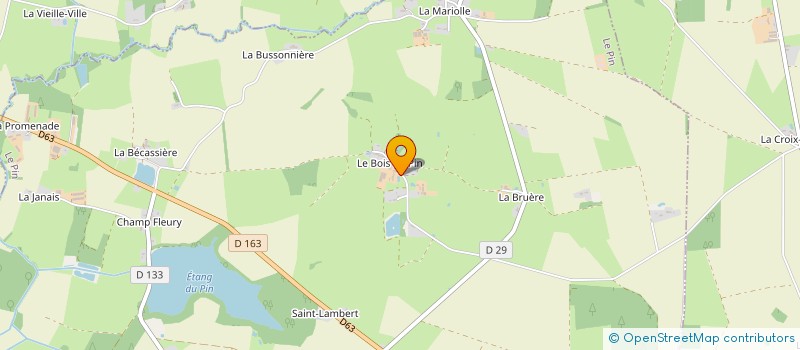 localisation de l'entreprise MADAME RACHEL HUARD  LE PIN