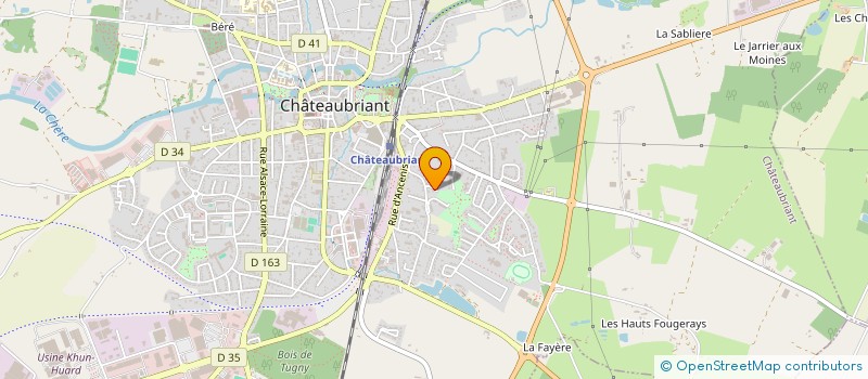 localisation de l'entreprise MADAME RACHEL HUBEAU  CHATEAUBRIANT