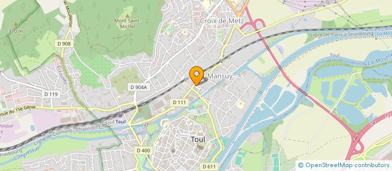 localisation de l'entreprise MADAME RACHEL JEANDEL  TOUL