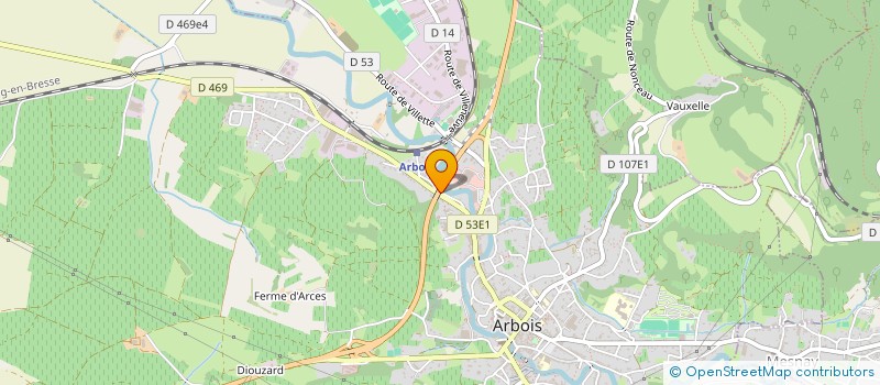 localisation de l'entreprise MADAME RACHEL JEANDENANS à ARBOIS