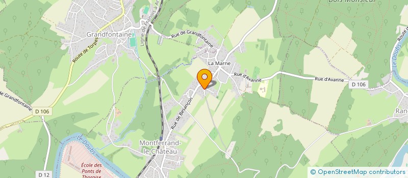 localisation de l'entreprise MADAME RACHEL JEANNOT  MONTFERRAND-LE-CHATEAU