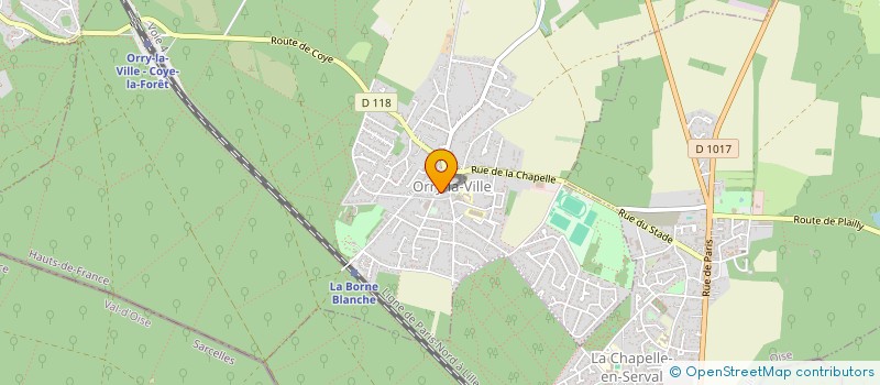 localisation de l'entreprise MADAME RACHEL JOLY  ORRY-LA-VILLE