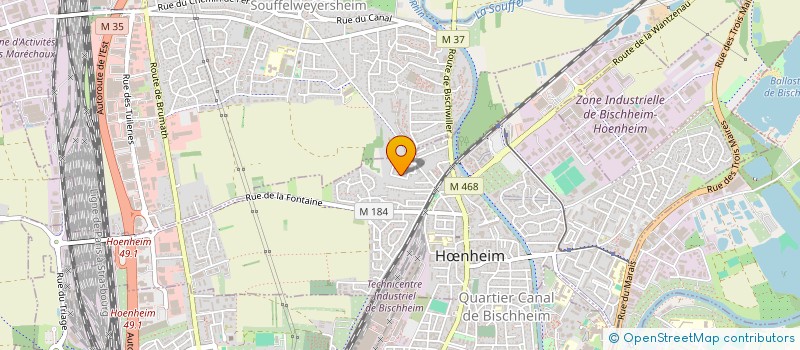 localisation de l'entreprise MADAME RACHEL JOUADE  HNHEIM