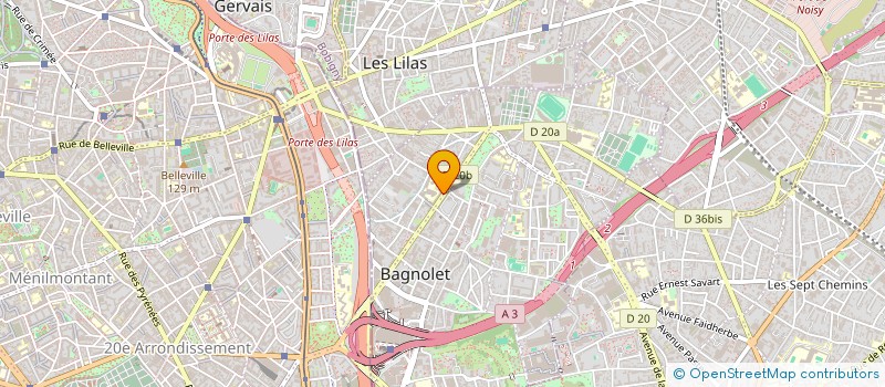 localisation de l'entreprise MADAME RACHEL JOZEFOWICZ à BAGNOLET