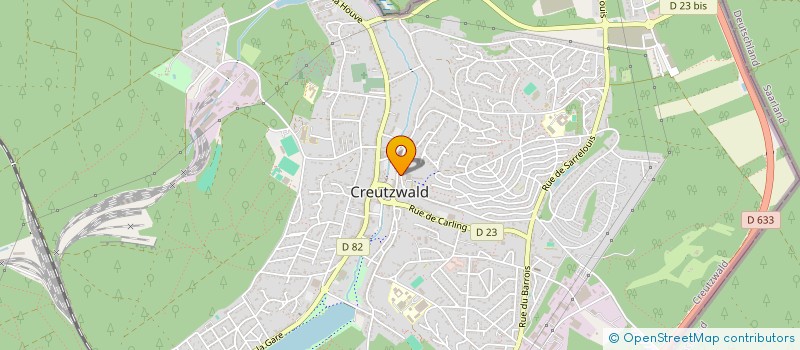 localisation de l'entreprise MADAME RACHEL KILLIAN  CREUTZWALD