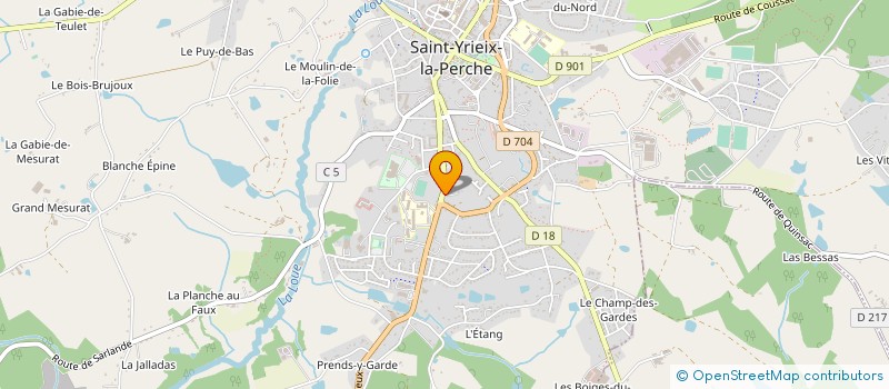 localisation de l'entreprise MADAME RACHEL KING à SAINT-YRIEIX-LA-PERCHE