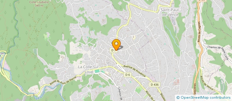 localisation de l'entreprise MADAME RACHEL KORNOBIS  LA COLLE-SUR-LOUP