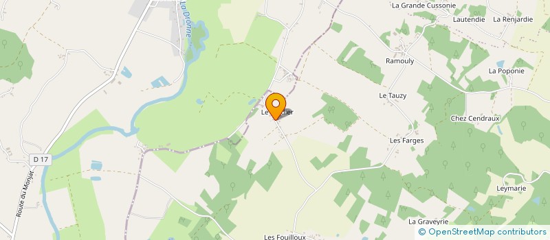 localisation de l'entreprise MADAME RACHEL LACOMBE  PARCOUL-CHENAUD