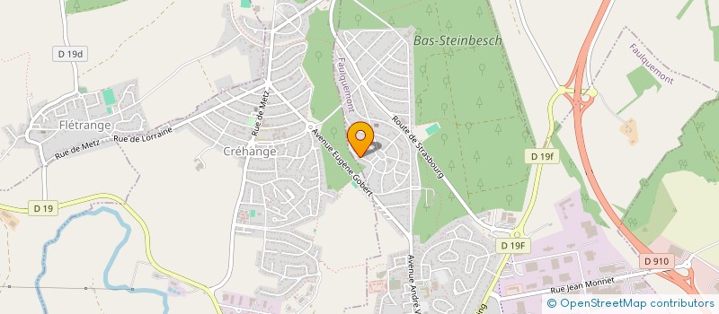 localisation de l'entreprise MADAME RACHEL LAINE  FAULQUEMONT