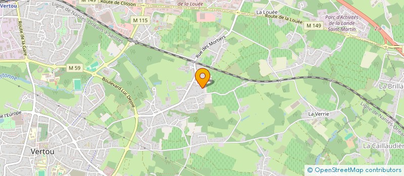 localisation de l'entreprise MADAME RACHEL LAMARCHE  VERTOU