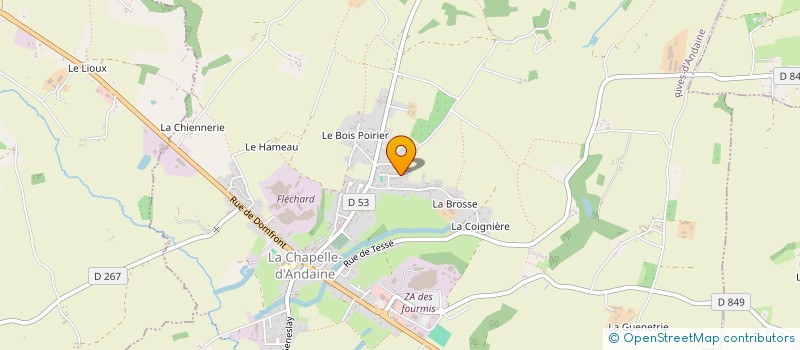 localisation de l'entreprise MADAME RACHEL LECOMTE à RIVES D'ANDAINE