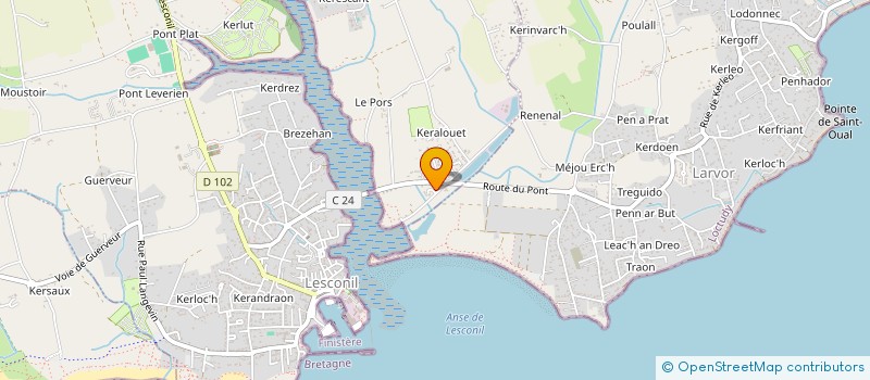 localisation de l'entreprise MADAME RACHEL LENOIR  PLOBANNALEC-LESCONIL