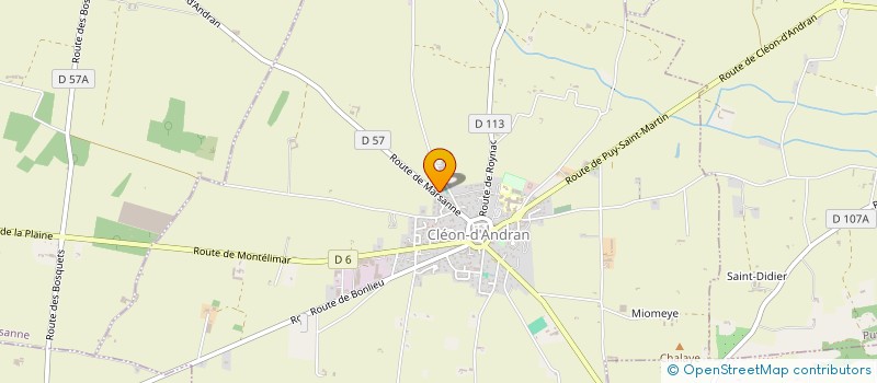 localisation de l'entreprise MADAME RACHEL LERISSE  CLEON-D'ANDRAN