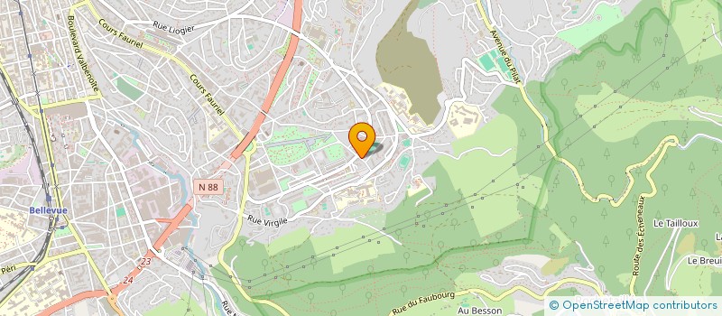 localisation de l'entreprise MADAME RACHEL LINAGE  SAINT-ETIENNE