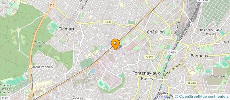 localisation de l'entreprise MADAME RACHEL M'BAPPE  CHATILLON