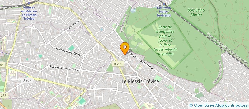 localisation de l'entreprise MADAME RACHEL MAHTALLAH à LE PLESSIS-TREVISE