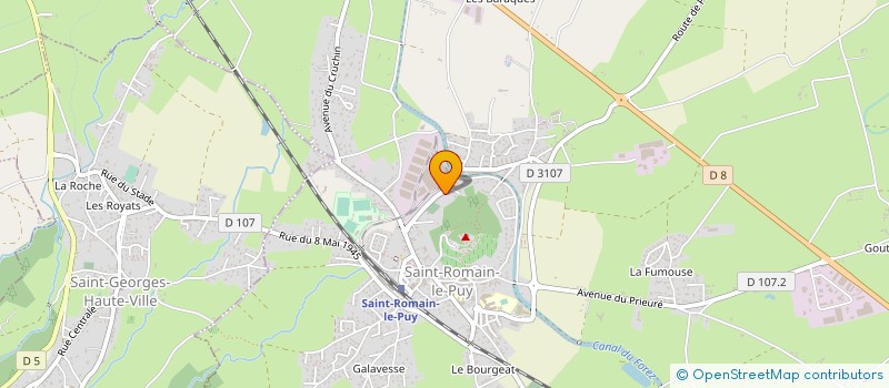 localisation de l'entreprise MADAME RACHEL MARCHIONNI  SAINT-ROMAIN-LE-PUY