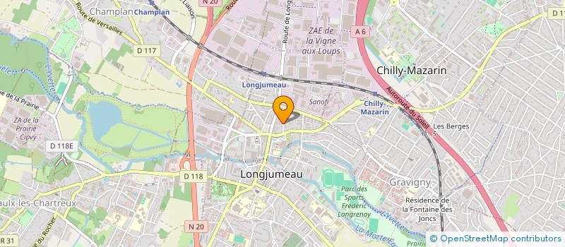 localisation de l'entreprise MADAME RACHEL MAROIS à LONGJUMEAU