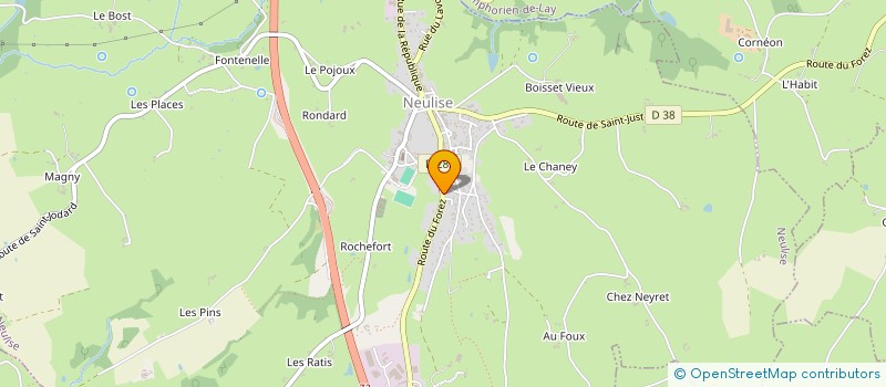 localisation de l'entreprise MADAME RACHEL MARTHE BARDET  NEULISE