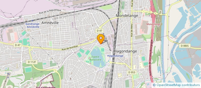 localisation de l'entreprise MADAME RACHEL MARTIGNON  HAGONDANGE