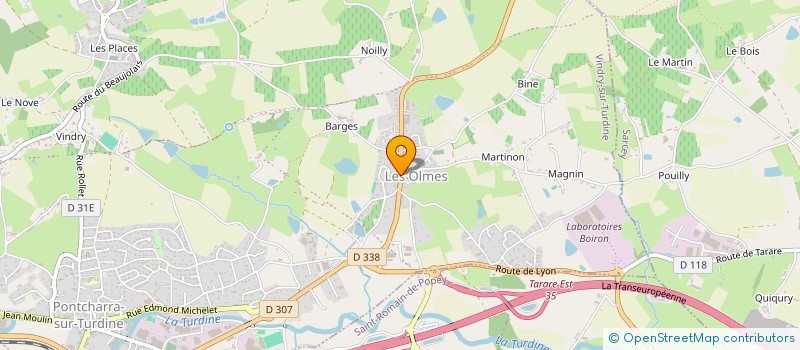 localisation de l'entreprise MADAME RACHEL MARTIN  VINDRY-SUR-TURDINE