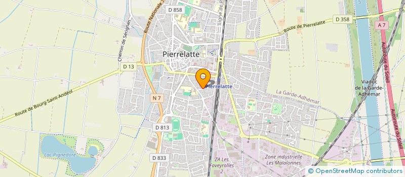 localisation de l'entreprise MADAME RACHEL MARTINELLI  PIERRELATTE