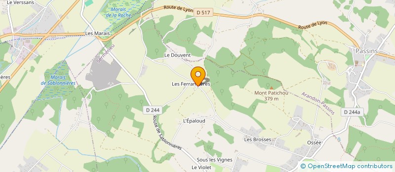 localisation de l'entreprise MADAME RACHEL MASSET à SERMERIEU