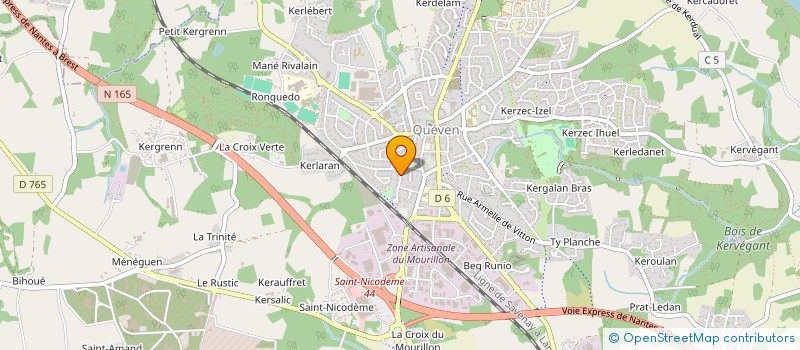 localisation de l'entreprise MADAME RACHEL MEFORT  QUEVEN