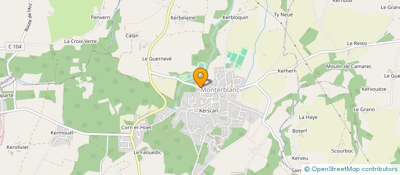 localisation de l'entreprise MADAME RACHEL MESLE  MONTERBLANC