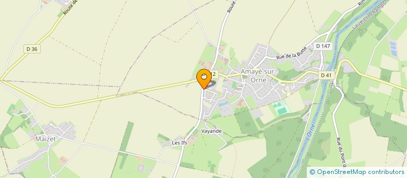 localisation de l'entreprise MADAME RACHEL MESNIL  AMAYE-SUR-ORNE