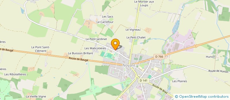 localisation de l'entreprise MADAME RACHEL METAYER à MONTREVAULT-SUR-EVRE