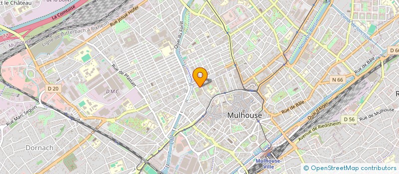 localisation de l'entreprise MADAME RACHEL MEYER  MULHOUSE