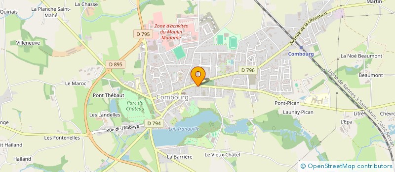 localisation de l'entreprise MADAME RACHEL MOUCHARD  COMBOURG