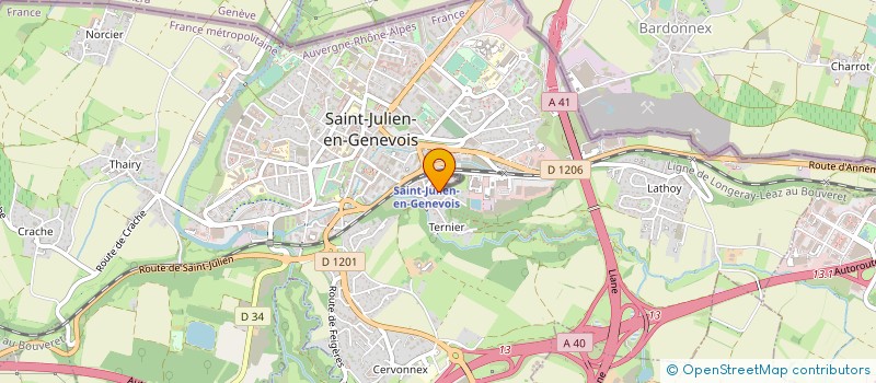 localisation de l'entreprise MADAME RACHEL MVENG ABATE  SAINT-JULIEN-EN-GENEVOIS