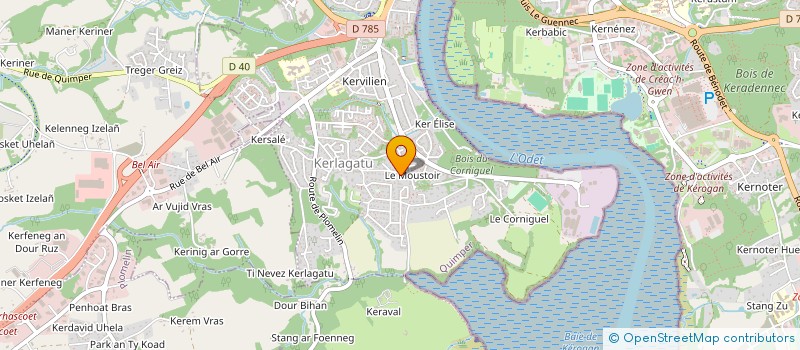 localisation de l'entreprise MADAME RACHEL NGO NSOGA  QUIMPER