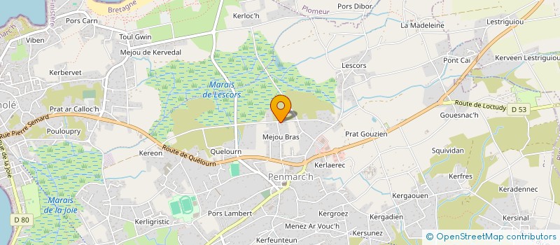 localisation de l'entreprise MADAME RACHEL PALUD  PENMARCH