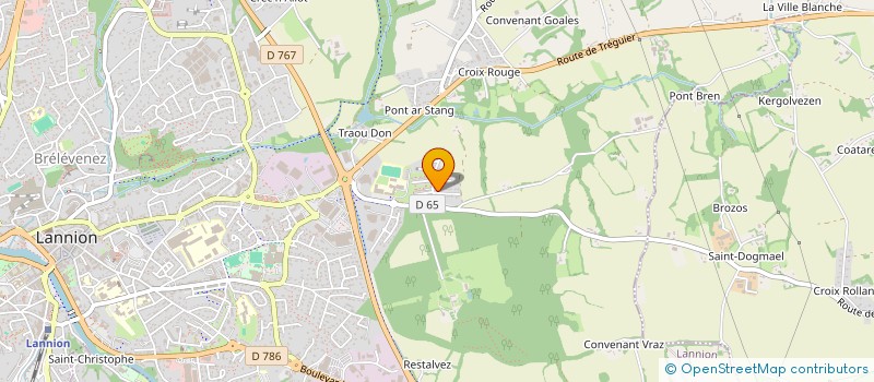 localisation de l'entreprise MADAME RACHEL PASQUIOU  LANNION